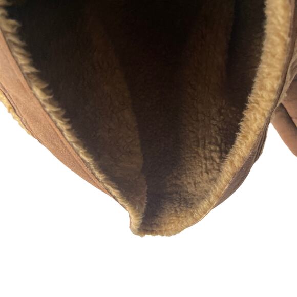 Alf Women's Size Medium Sherpa Brown Western Button Up Jacket - Picture 7 of 11